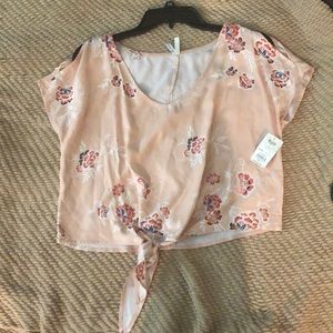 Mudd Floral crop top